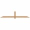Ekena Millwork Eugene Smooth Timber Gable Bracket, Western Red Cedar, 84"W x 17"H x 1 1/2"D x 3 1/2"F, 5/12 Pitch GBW084X17X0204EUG00SWR - alternate 1